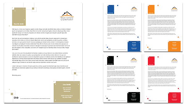 Real estate letterheads