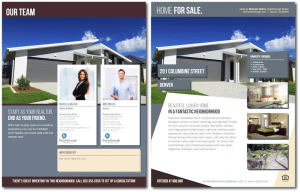 Real estate team brochure